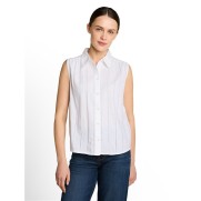 Tom Tailor dames blouse top mouwloos Offwhite